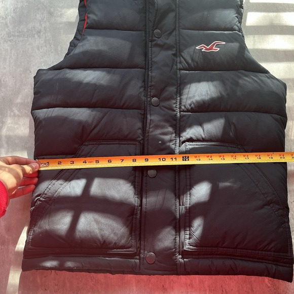 Hollister Vest Mens Medium Puffer Quilted Sleeveless Jacket Winter Warm Lined - Picture 3 of 7